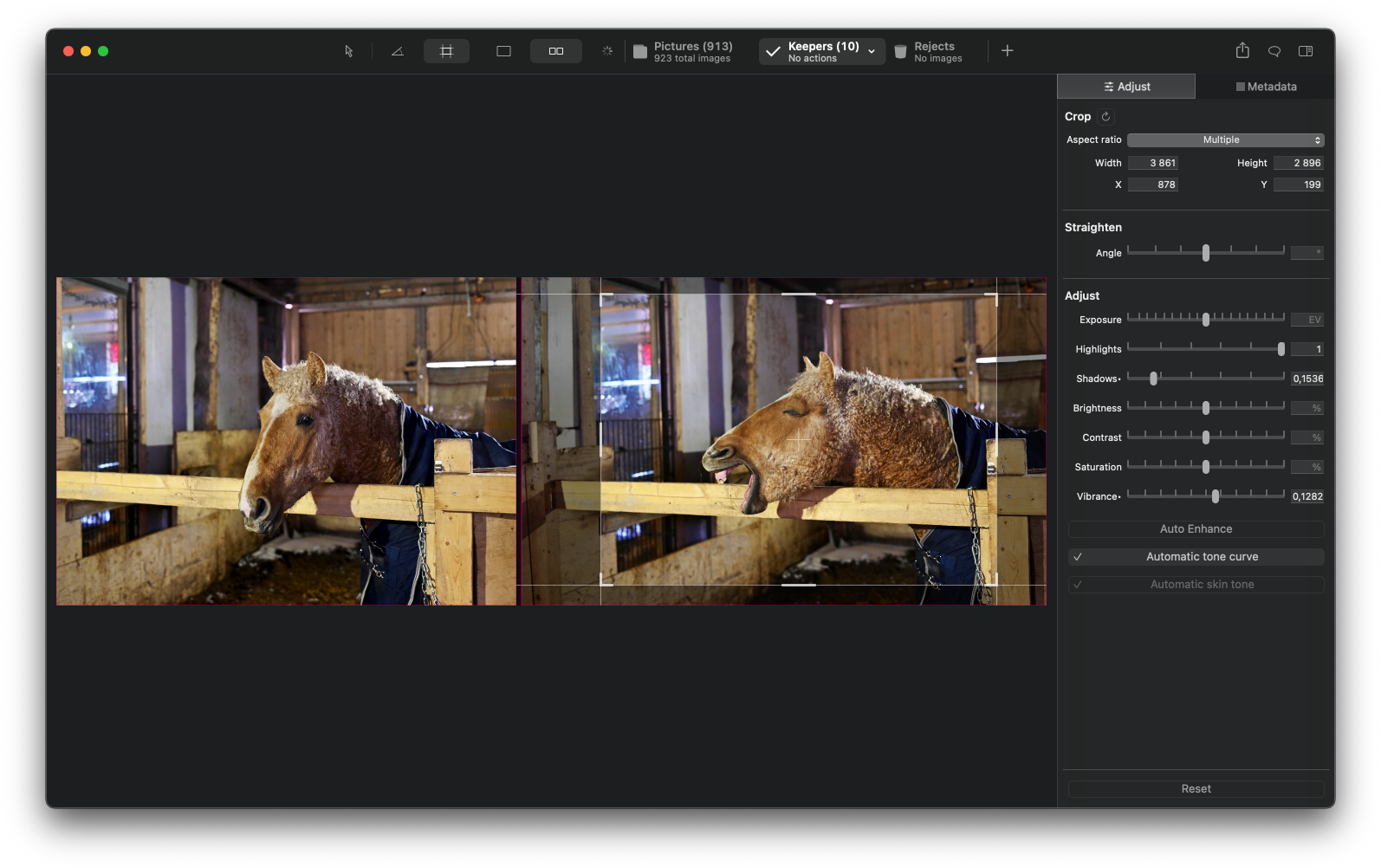 Focus, compare, edit